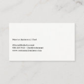 魚のロゴ | 海背景 名刺 (裏面)