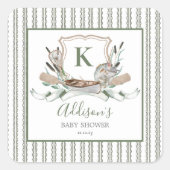 魚のワインラベル スクエアシール (正面)