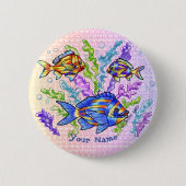 魚の三乗 缶バッジ (正面)