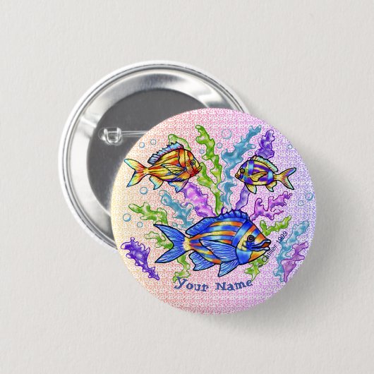 魚の三乗 缶バッジ (正面&裏面)