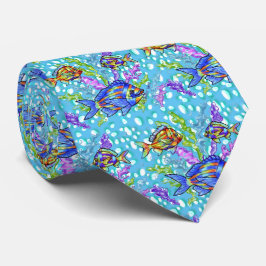 魚の三尊結び ネクタイ