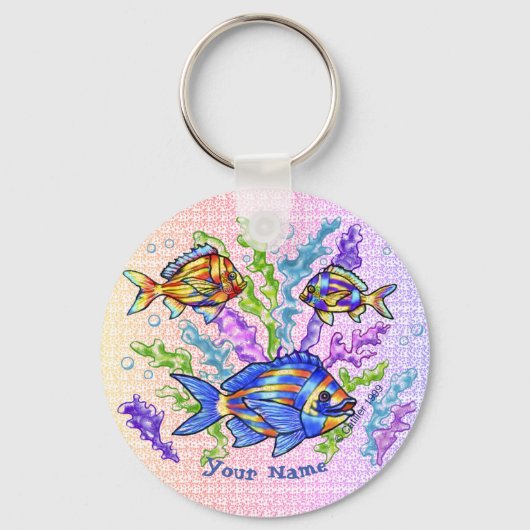 魚の三徴 キーホルダー (正面)