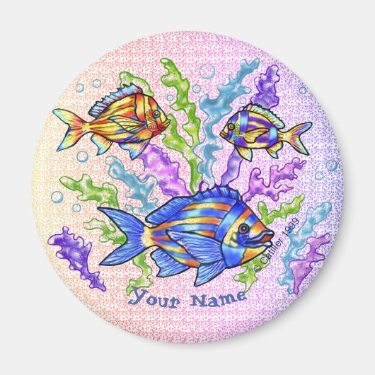 魚の三徴 マグネット (正面)