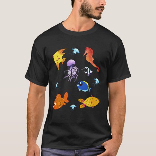 魚の世界の服 Tシャツ (正面)