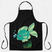 魚の中に気泡や水中競技 エプロン (正面)