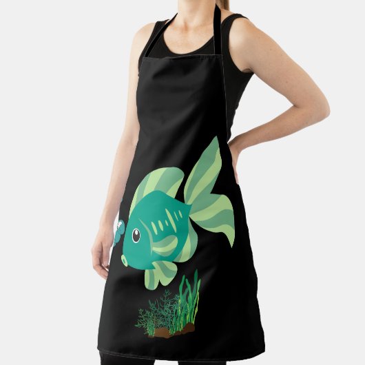 魚の中に気泡や水中競技 エプロン (インサイチュ)