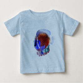 魚の乳児シャツ ベビーTシャツ