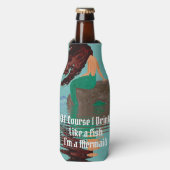 魚の人魚のボトルのように飲クールむ ボトルクーラー (ボトル正面)