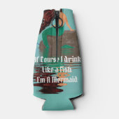 魚の人魚のボトルのように飲クールむ ボトルクーラー (裏面)