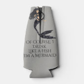 魚の人魚のボトルクール黒 ボトルクーラー (裏面)