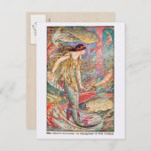 魚の人魚の女王 ポストカード (正面/裏面)