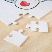 魚の付いた猫 ジグソーパズル (側面)