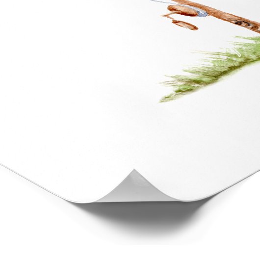 魚の付いた猫 ポスター (角)