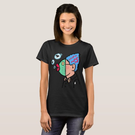 魚の仮面 Tシャツ (正面フル)