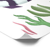 魚の保育園ポスター 海の動物 子供部屋の装飾 ポスター (角)