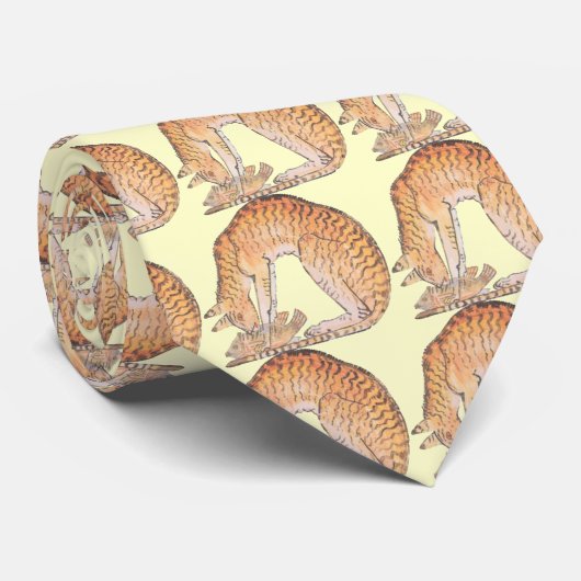 魚の入った猫 ネクタイ (ロール)