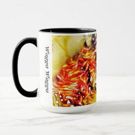 魚の写真とマグカップ マグカップ