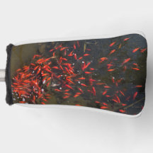 魚の写真のパターヘッドカバー