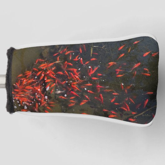 魚の写真のパターヘッドカバー ゴルフヘッドカバー (正面)