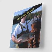 魚の写真の記録 スクエア壁時計 (傾斜)