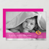 魚の写真の誕生のお知らせ 案内状 (正面/裏面)