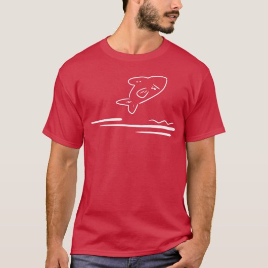 魚の動物アイコン フレンズ Tシャツ (正面)