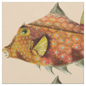 魚の包みプリント布 ファブリック (クローズアップ)