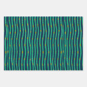 魚の包日本の装紙平板セット ラッピングペーパーシート (正面3)