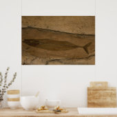 魚の化石 ポスター (キッチン)