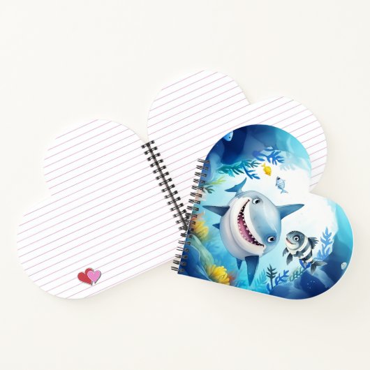 魚の友人のサメとキャスパー最高ののノア ノートブック (内部)