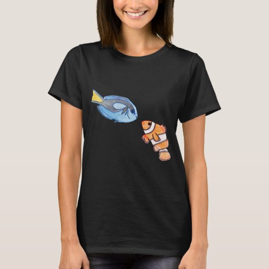 魚の友達探し Tシャツ (正面)