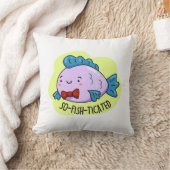 魚の口の利く洗練おもしろいされた魚のプリン クッション (ブランケット)