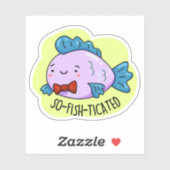 魚の口の利く洗練おもしろいされた魚のプリン シール (シート)