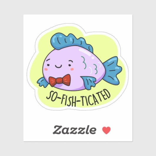 魚の口の利く洗練おもしろいされた魚のプリン シール (シート)