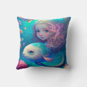 魚の可愛い装飾用クッション クッション (裏面)