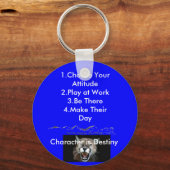 魚の哲学 – カスタマイズ キーホルダー (正面)