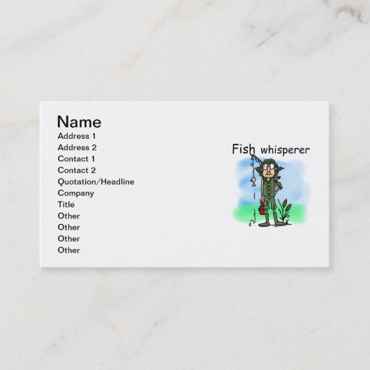 魚の囁くもの 名刺 (正面)