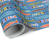 魚の型包み紙 ラッピングペーパー (ロールコーナー)