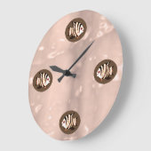 魚の壁時計byヤンツ大 ラージ壁時計 (傾斜)