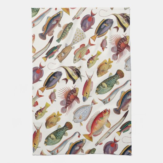 魚の変化 キッチンタオル (縦)