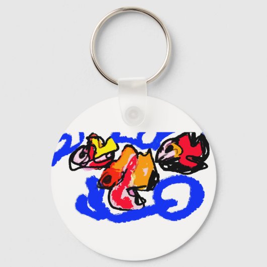 魚の夏 キーホルダー (正面)