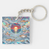 魚の夕日 キーホルダー (裏面)