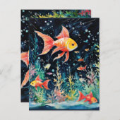 魚の夢の国、水族館の完成。 ポストカード (正面/裏面)