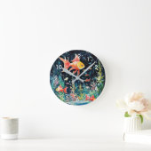 魚の夢の国、水族館の完成。 ラウンド壁時計 (ホーム)