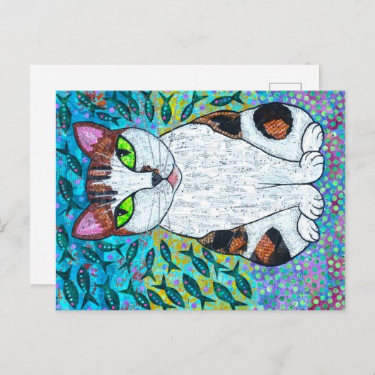 魚の夢 ポストカード (正面/裏面)