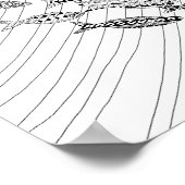 魚の大人色絵のポスター ポスター (角)