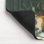 魚の大皿が付いている静物画 マウスパッド (コーナー)