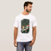 魚の大皿が付いている静物画 Tシャツ (正面フル)