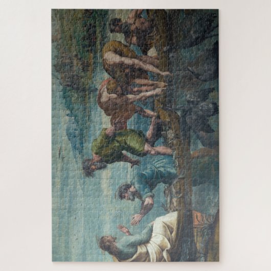 魚の奇跡の捕獲 ジグソーパズル (縦)