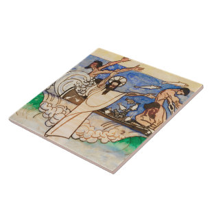 魚の奇跡的なキャッチJan Toorop タイル